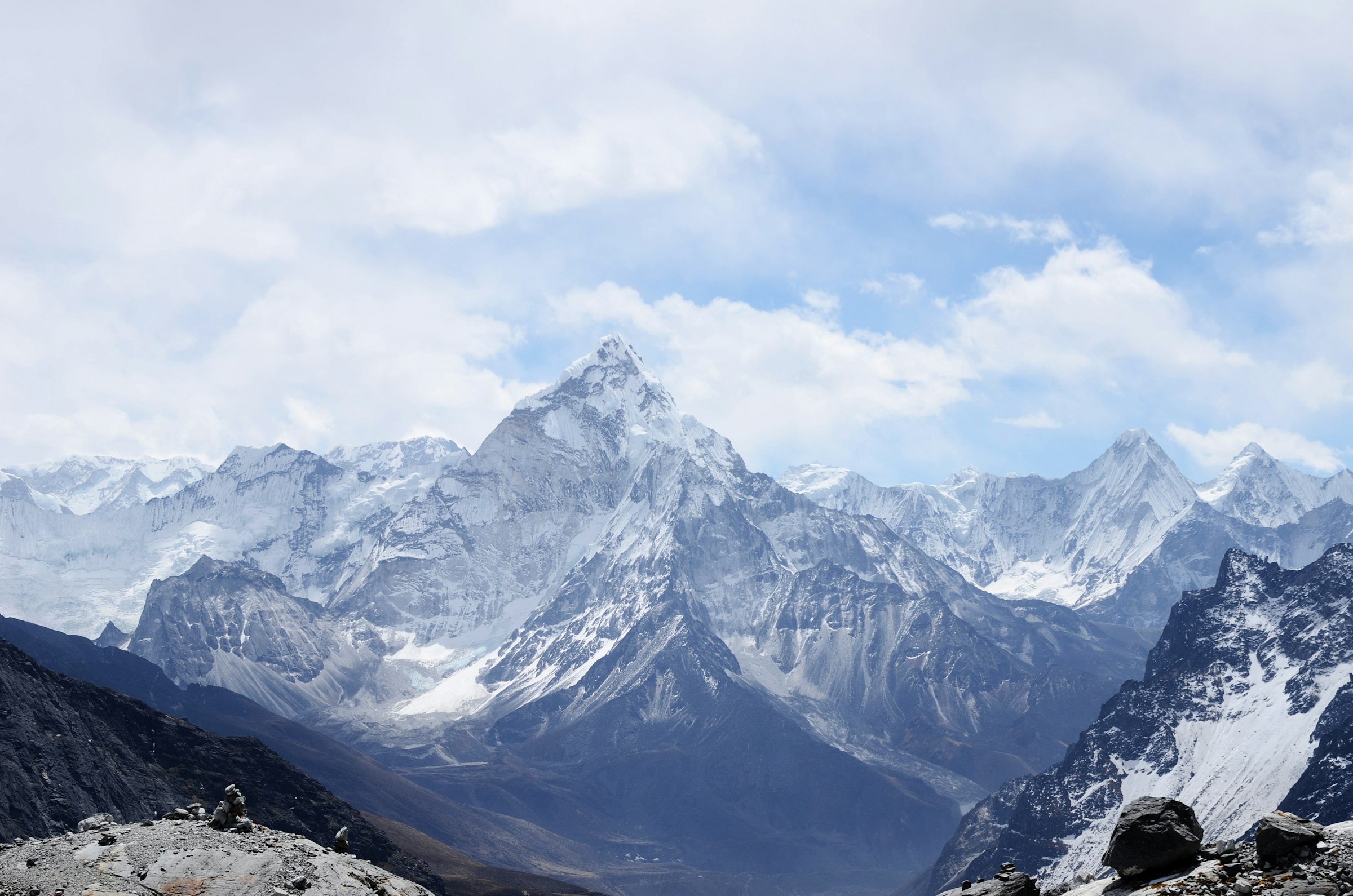 Snow-covered Swiss Alps