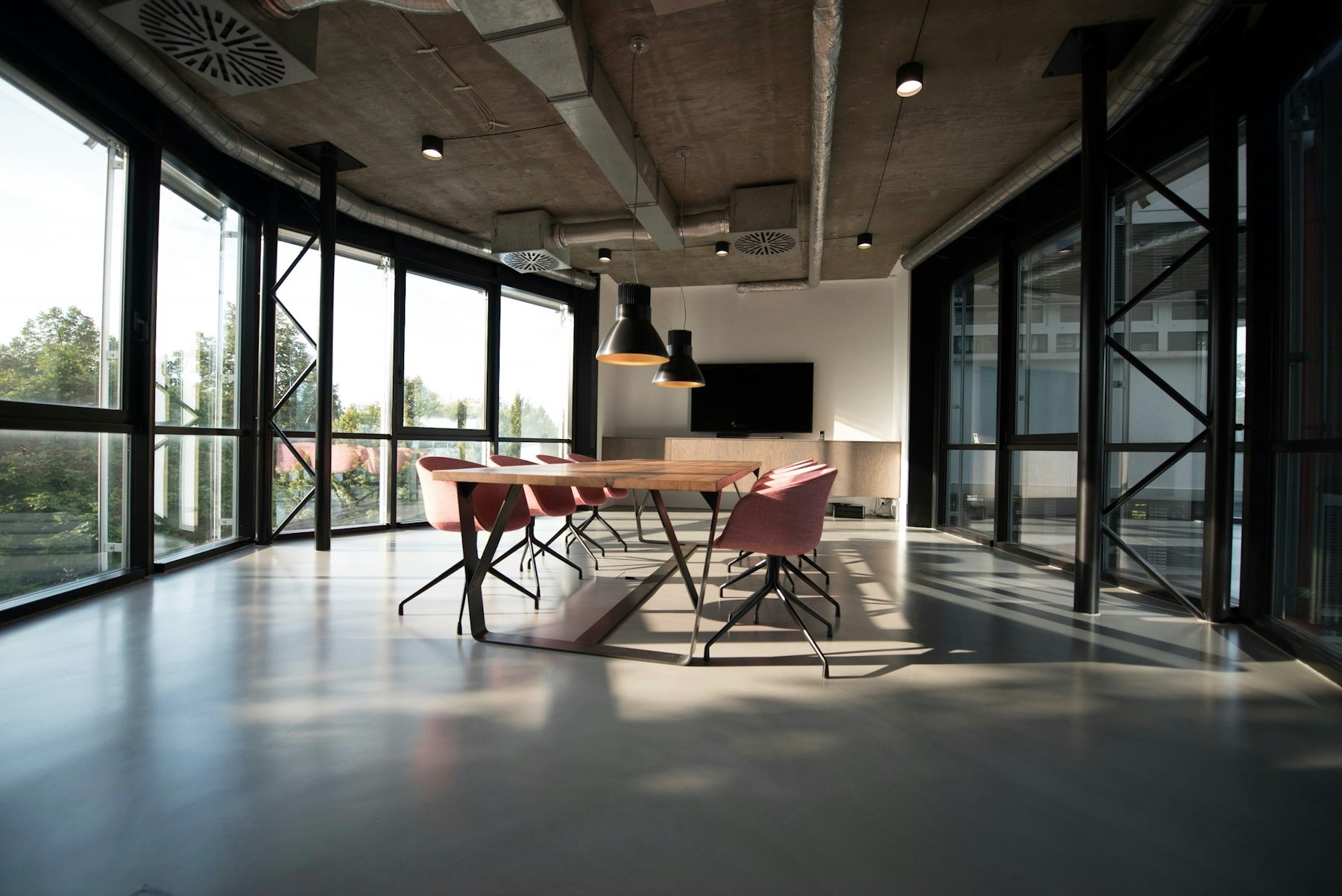 Interior detail of a quiet private office